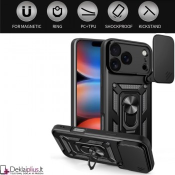 5in1 smūgiams atsparus dėklas su žiedu ir kameros apsauga (Apple Iphone 17 Pro/Iphone 18 Pro) 5in1 smūgiams atsparus dėklas su žiedu ir kameros apsauga (Apple Iphone 17 Pro/Iphone 18 Pro)
